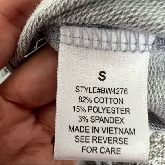 Better Be Heather Grey Drawstring Jumpsuit Size S Loungewear Pockets Casual - Picture 5 of 6